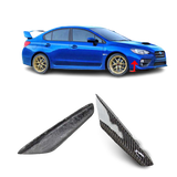 15-21 Subaru WRX STI 4Dr Front Fin Canard Splitter Fins Type 2 - Carbon Fiber